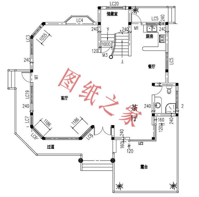 三層農村別墅設計圖，簡單大氣，有沒有讓你心動的一款？