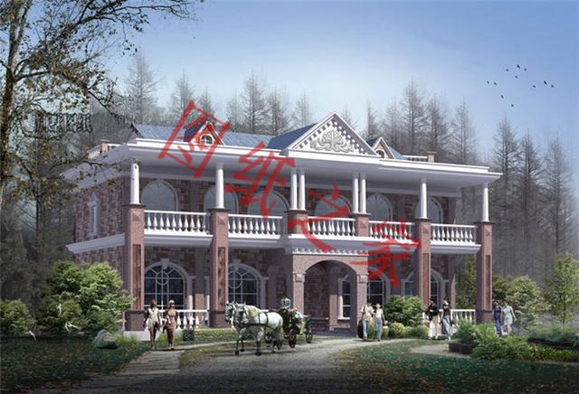 5款兄弟雙拼別墅設計圖，美觀大氣，而且造價還不高。