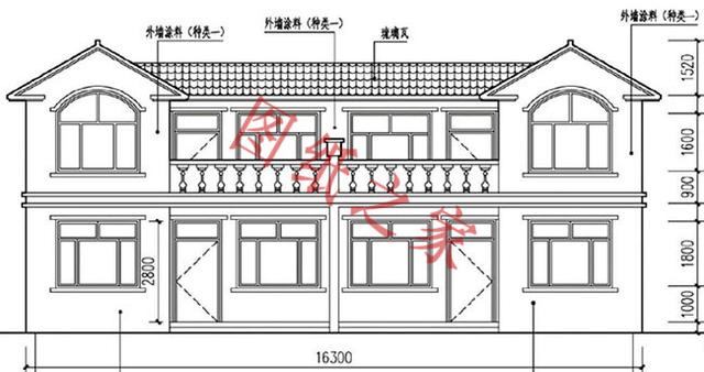 5款兄弟雙拼別墅設計圖，美觀大氣，而且造價還不高。