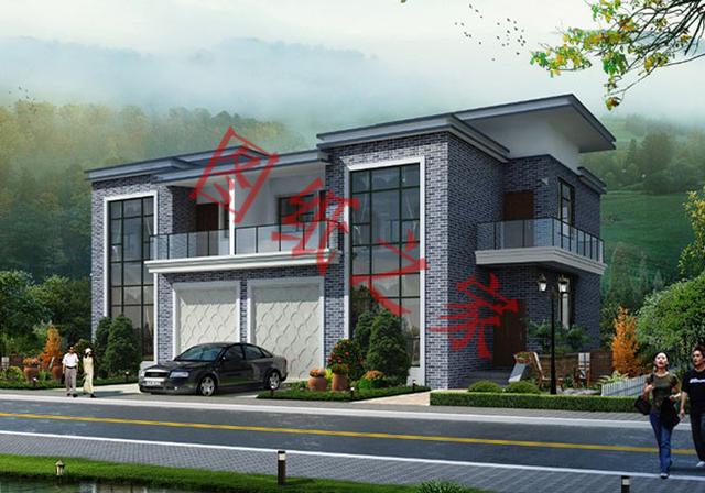 5款兄弟雙拼別墅設計圖，美觀大氣，而且造價還不高。