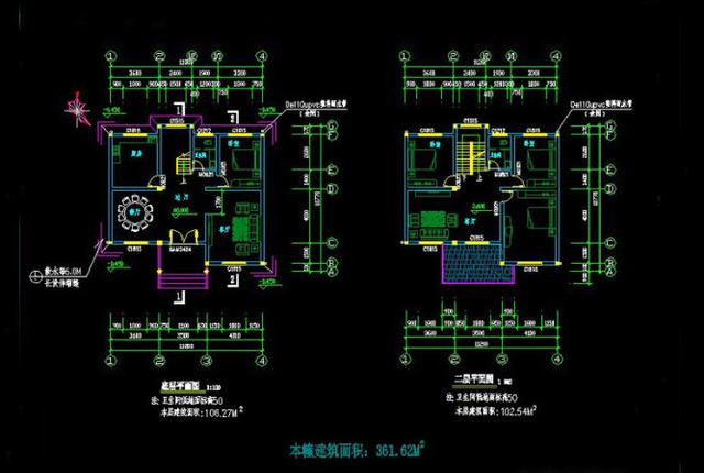 占地100平的四層農村別墅設計圖，帶大露臺，造價32萬（附效果圖+平面圖）