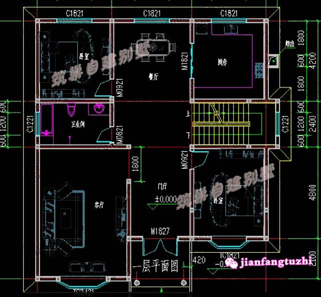 12.6x13.5米二層農(nóng)村自建房，帶露臺(tái)，簡(jiǎn)約實(shí)用，造價(jià)25萬(wàn)