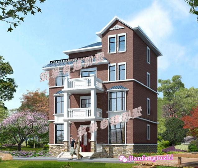 占地100平米的四層別墅設計圖，帶地下室，舒服，大氣、寬敞