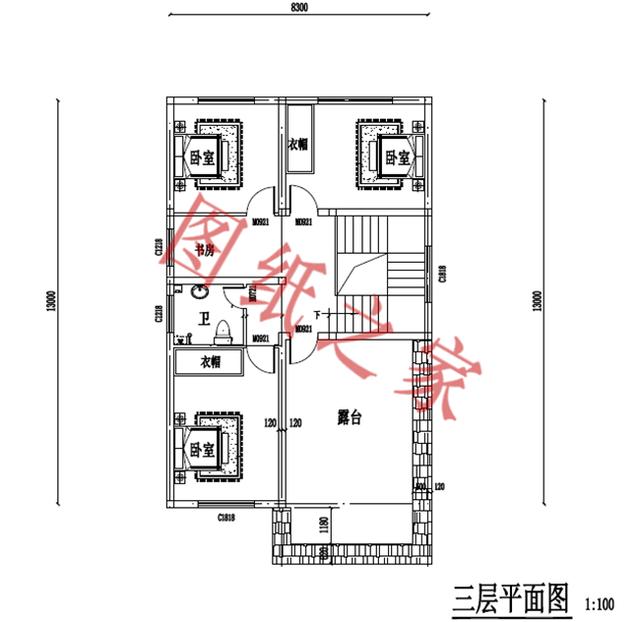 三層小別墅設計圖，外觀大氣、布局無可挑剔，經濟實惠又實用，你心動了嗎？