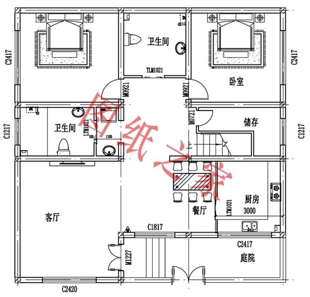 三層小別墅設計圖，外觀大氣、布局無可挑剔，經濟實惠又實用，你心動了嗎？