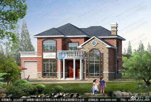 占地138平的二層復式別墅設計圖，帶露臺+車庫