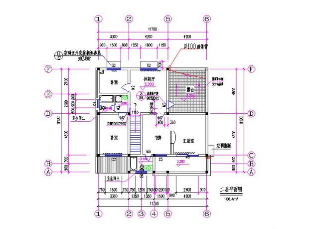 12×11米田園歐式別墅設(shè)計(jì)圖，帶車庫+大露臺(tái)，大氣美觀。