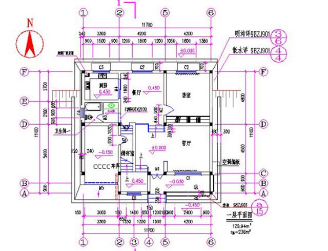 12×11米田園歐式別墅設(shè)計(jì)圖，帶車庫+大露臺(tái)，大氣美觀。