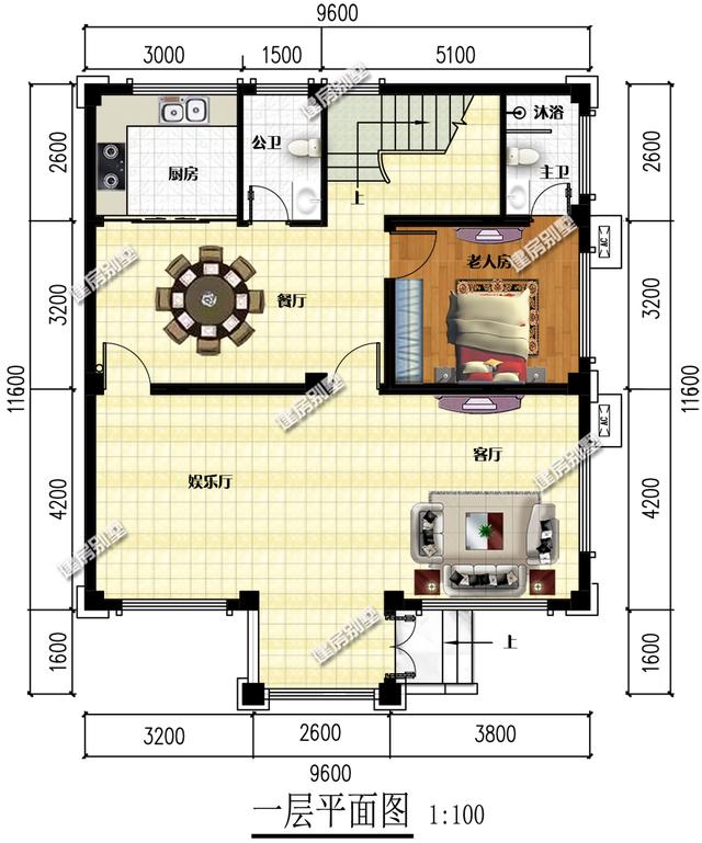 四層別墅設(shè)計(jì)圖，大型落地窗搭配超大露臺(tái)涼亭！外觀看上去相當(dāng)豪氣！