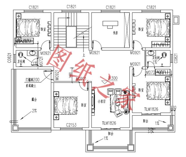 二層別墅設計圖，外觀新穎，快來選購吧！！！