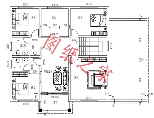 二層別墅設計圖，外觀新穎，快來選購吧！！！