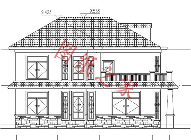 二層別墅設計圖，外觀新穎，快來選購吧！！！