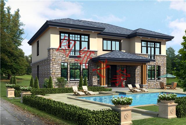 二層別墅設計圖，外觀新穎，快來選購吧！！！