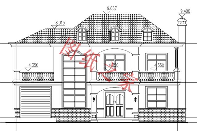 二層別墅設計圖，外觀新穎，快來選購吧！！！