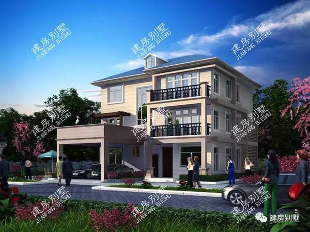 一屋多戶的別墅設計圖，外觀大氣，結構實用，越看越喜歡！