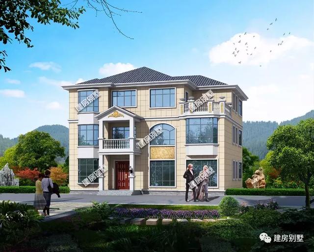 一屋多戶的別墅設計圖，外觀大氣，結構實用，越看越喜歡！