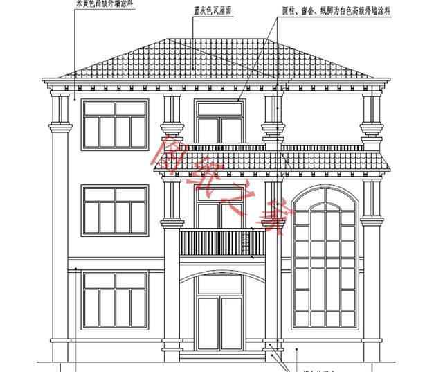 農村三層別墅設計圖，外觀新穎，設計獨特，造價實惠！