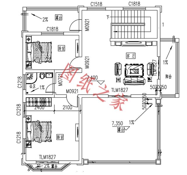 農村三層別墅設計圖，外觀新穎，設計獨特，造價實惠！