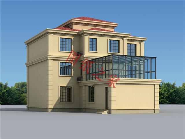 農村三層別墅設計圖，外觀新穎，設計獨特，造價實惠！