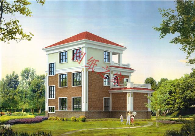 農村三層別墅設計圖，外觀新穎，設計獨特，造價實惠！