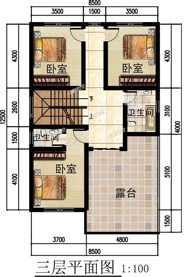 新款中式別墅設計圖，占地小，內部設施全面！