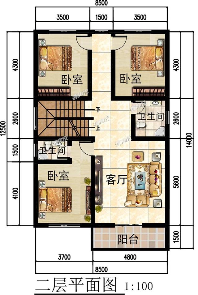 新款中式別墅設計圖，占地小，內部設施全面！