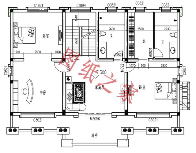 5套三層別墅設計圖，結構合理舒適，造價實惠。