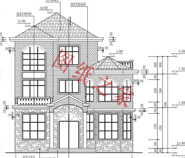5套三層別墅設計圖，結構合理舒適，造價實惠。