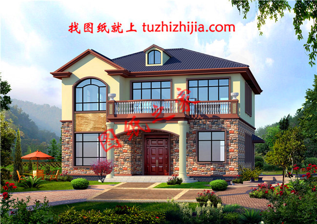 5套農村二層樓簡單大氣的設計圖紙，回老家自建正合適