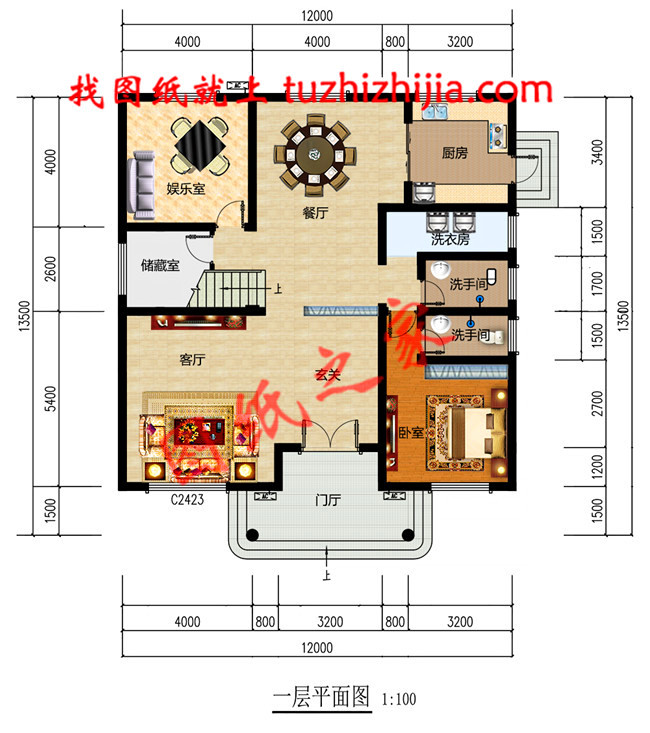 5套農村二層樓簡單大氣的設計圖紙，回老家自建正合適
