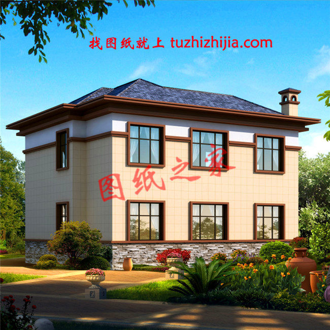 5套農村二層樓簡單大氣的設計圖紙，回老家自建正合適