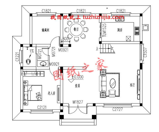5套農村二層樓簡單大氣的設計圖紙，回老家自建正合適