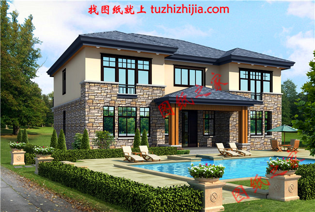 5套農村二層樓簡單大氣的設計圖紙，回老家自建正合適