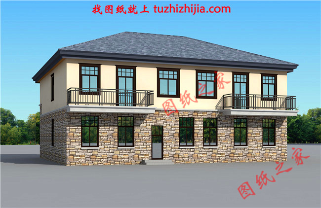 5套農村二層樓簡單大氣的設計圖紙，回老家自建正合適