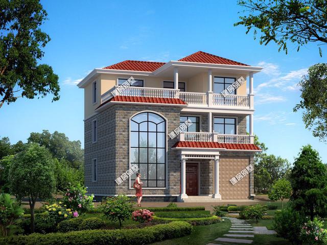 開間三層別墅設(shè)計圖，簡單大氣 時尚 典雅！