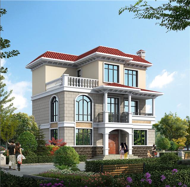 6套農村三層別墅設計圖，外觀大氣、造價低廉！