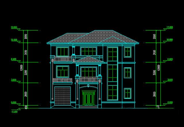 造價低的三層設計圖，露臺車庫一應俱全！