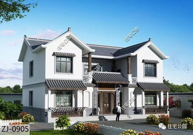 農村小戶型中式別墅設計圖，外觀新穎獨特，您的首選！