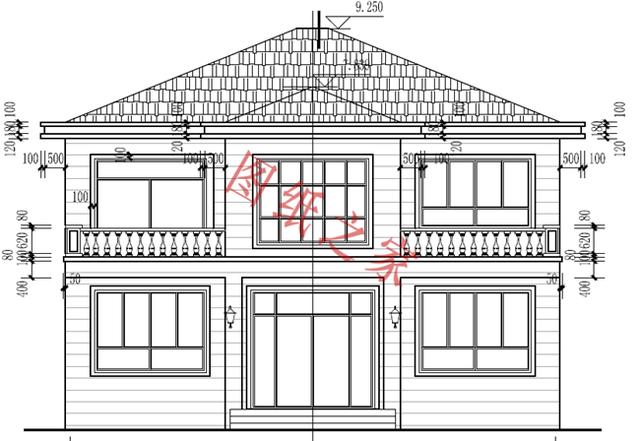 農村二層自建房設計圖，造價低廉，您理想的首選！