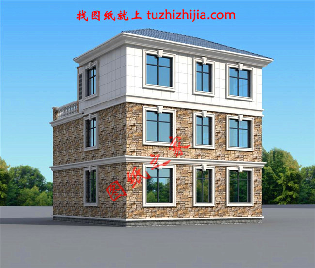 農(nóng)村120方三層自建房子設(shè)計(jì)圖紙，再過(guò)10年不會(huì)淘汰