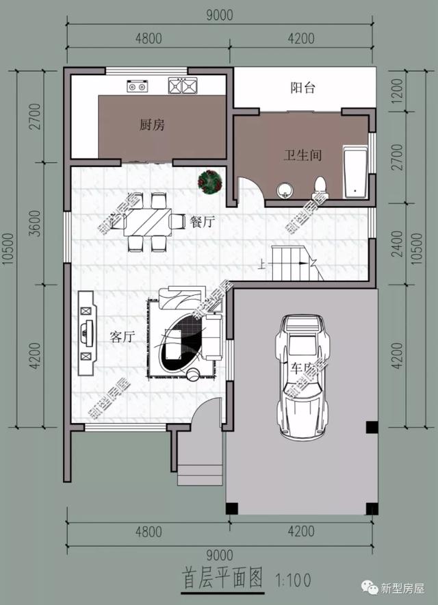 養老房設計圖，占地面積小，外觀美造價小！