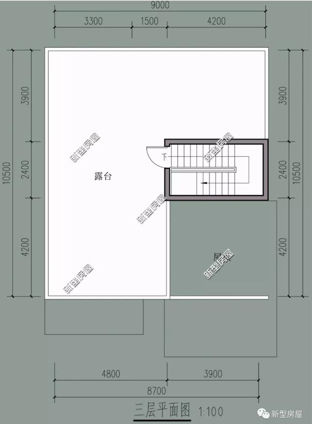 養老房設計圖，占地面積小，外觀美造價小！