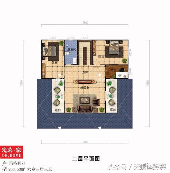 個性的意式風格別墅設計圖，動靜結合意境優美！