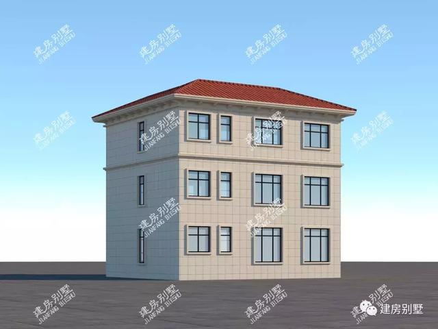 兩棟帶堂屋的別墅設(shè)計圖，戶型優(yōu)良，人見人愛！