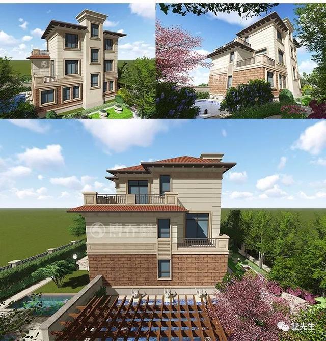 簡約歐式別墅設計圖，增加您的生活趣味性！