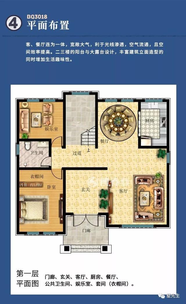 簡約歐式別墅設計圖，增加您的生活趣味性！