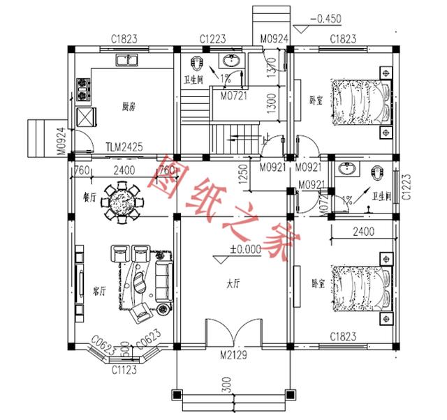 三層小樓設(shè)計圖，色彩鮮艷、戶型合理，總有一款打動你的心！