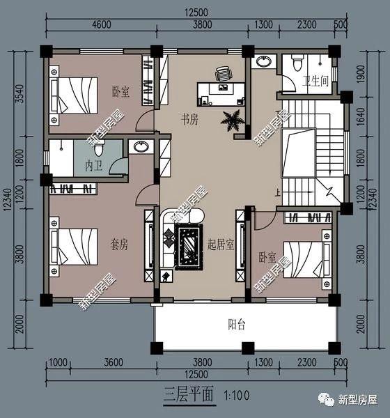 理想的農村別墅設計圖，5套戶型供您選擇！
