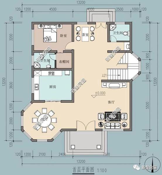 理想的農村別墅設計圖，5套戶型供您選擇！