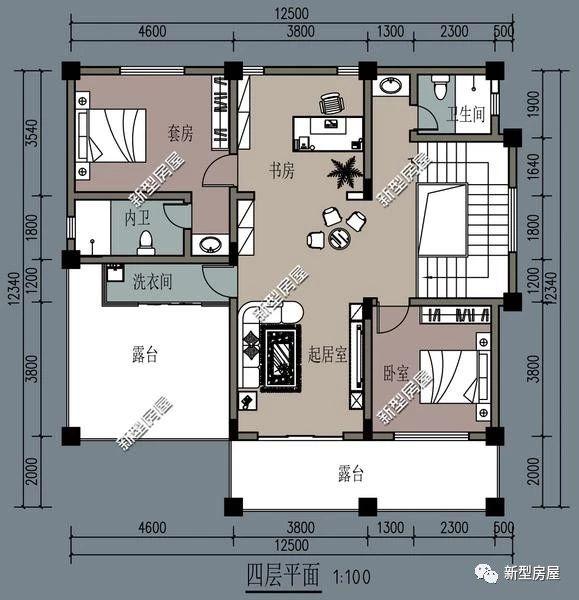 理想的農村別墅設計圖，5套戶型供您選擇！